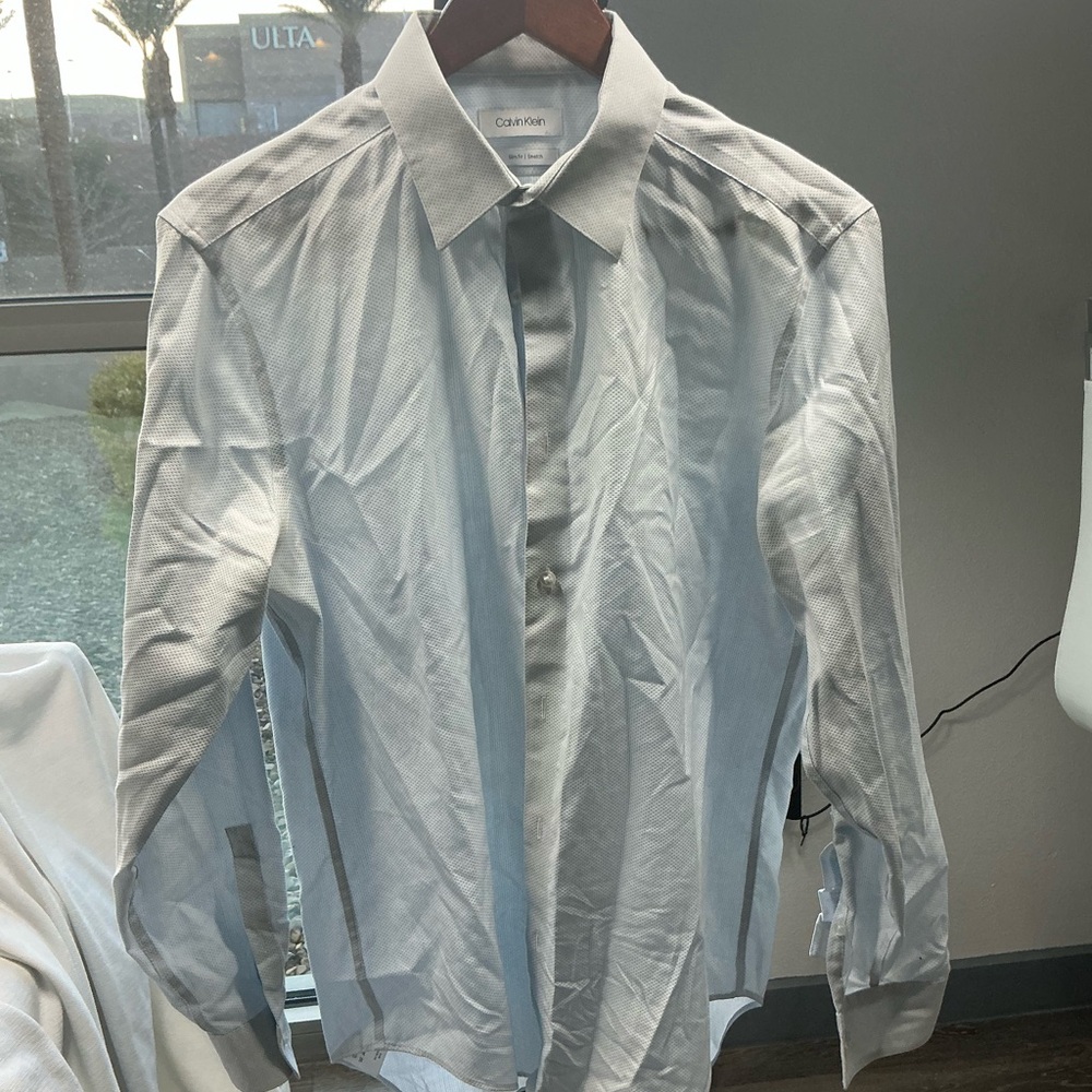 Mens Light Blue Button Up - M